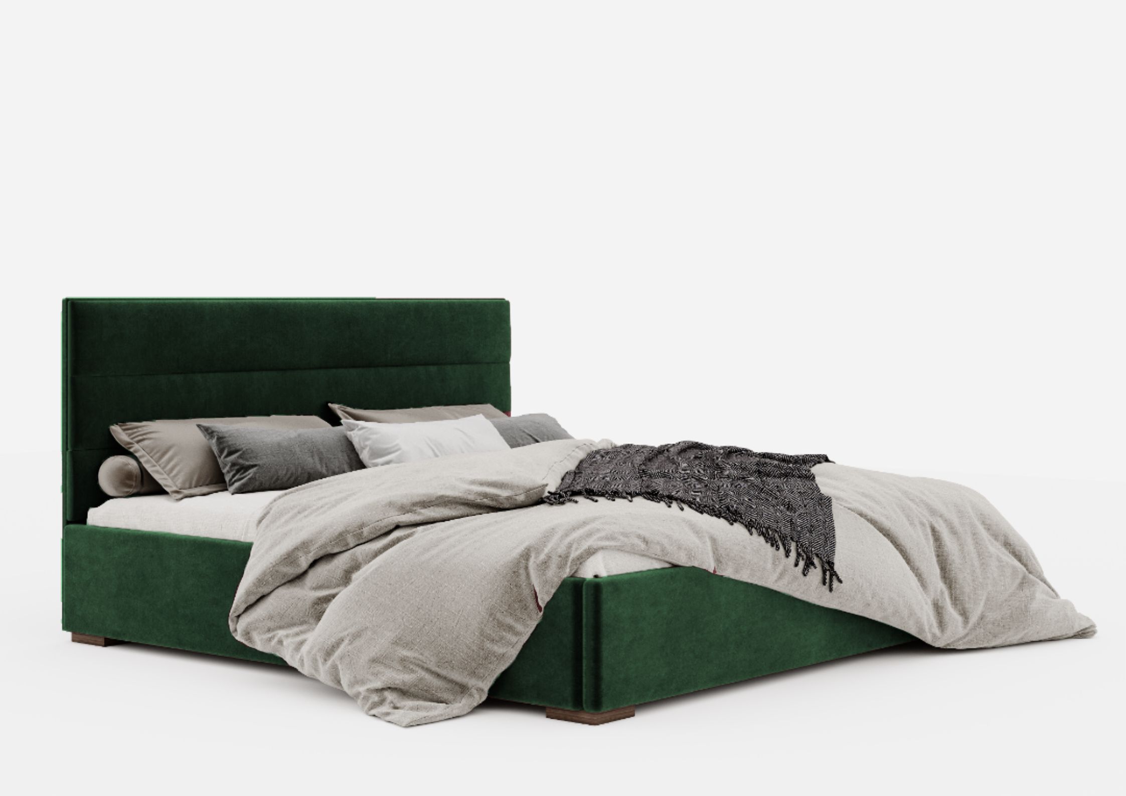 Zielone łóżko 120x200cm